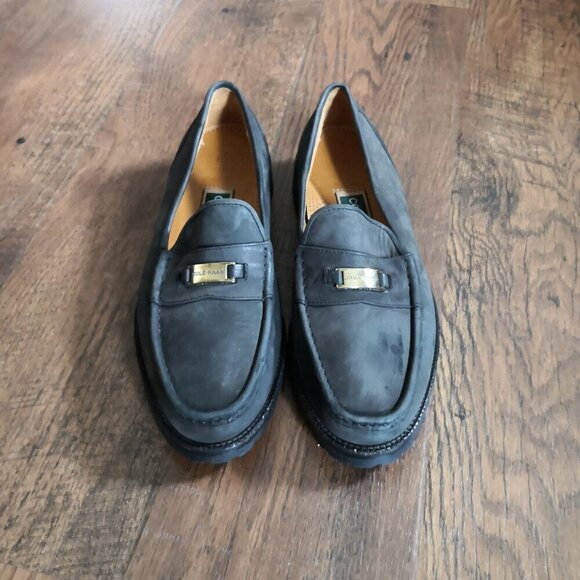 Cole Haan Men\'s Memory Flex Comfort Dark Olive Green Suede Loafers Size 8 main image 4